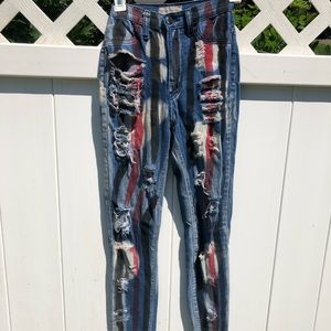 Vintage Punk Distressed Skinny Jean